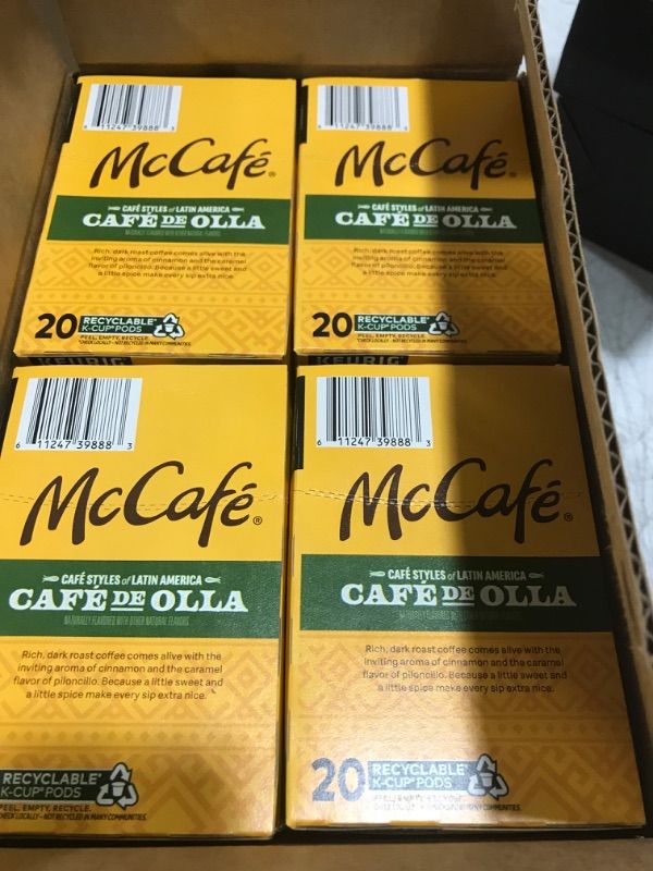 Photo 1 of Box of 6 -McCafe Caf de Olla Dark Roast K-Cup Pods - 20ct
