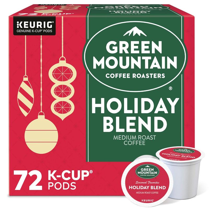 Photo 1 of Green Mountain Coffee Roasters Holiday Blend, Keurig Single Serve K-Cup Pods, 72 Count (6 Packs of 12)
