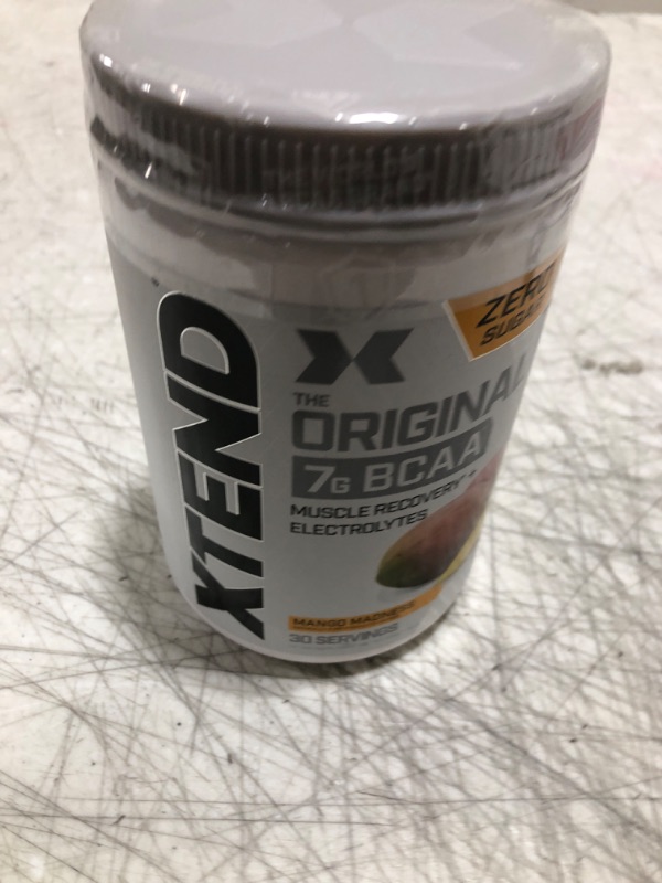 Photo 2 of XTEND Original BCAA Powder Mango Madness - Sugar Free Post Workout Muscle Recovery Drink with Amino Acids - 7g BCAAs for Men & Women - 30 Servings Mango Madness 30 Servings (Pack of 1)