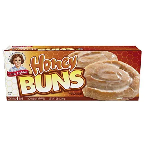 Photo 1 of Little Debbie Honey Buns, 6 Individually Wrapped Breakfast Pastries 