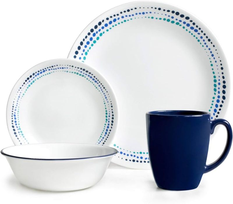 Photo 1 of Corelle Livingware Ocean Blues 16-pc Dinnerware Set