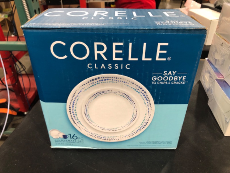 Photo 2 of Corelle Livingware Ocean Blues 16-pc Dinnerware Set