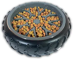 Photo 1 of Slow Feeder Dog Bowls Stainless Steel - 2 in 1 Food & Water Bowl Included, BPA Free, Anti-Choking Puzzle Bowl Slows Down Eating, Bloat Stop for Small Medium Dog - Puppy Training for Fast Eaters 2 Cups 