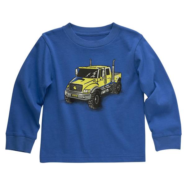 Photo 1 of Carhartt Toddler Boy's Long Sleeve Truck T-Shirt SIZE 4T