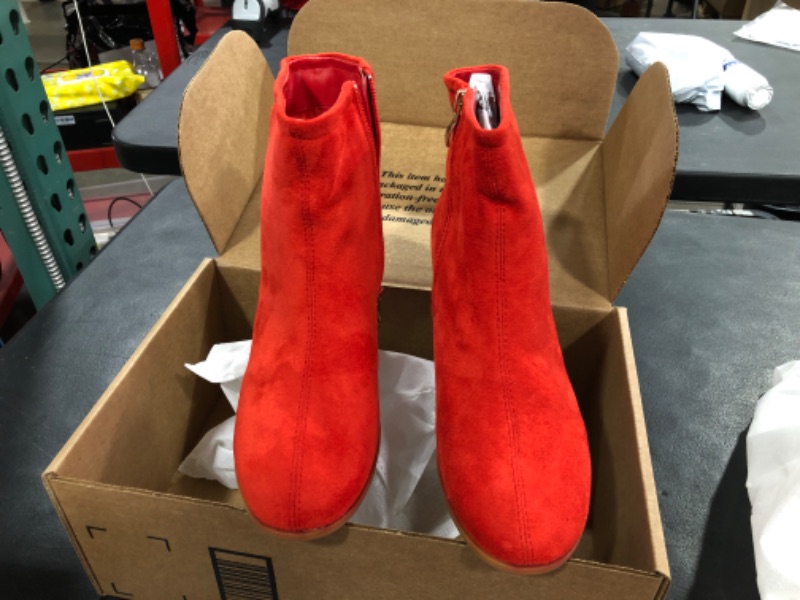 Photo 1 of Women's Ankle Boot RED SUEDE SIZE 7.5