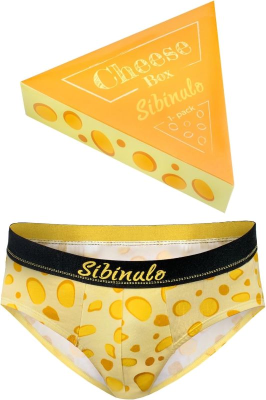 Photo 1 of Sibinulo - Men Funny Cheese Underwear, Best Gift For All Occasion, Cotton 