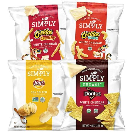 Photo 1 of Frito-Lay Simply Brand Snacks Variety Pack 1 Oz Bags 36 Count
