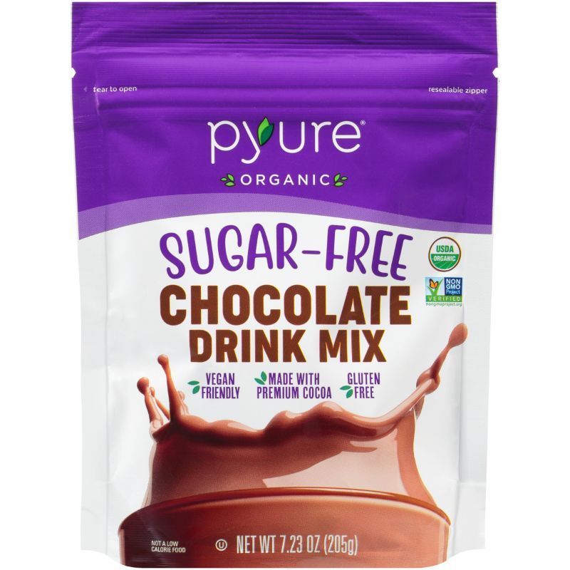 Photo 1 of Pyure, Organic Chocolate Drink Mix, Keto, 0 Sugar, 7.23 Oz (205 G)
