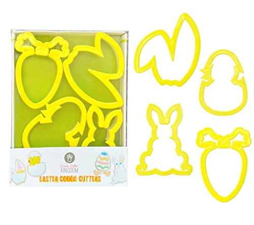 Photo 1 of Cookie Cutter Kingdom - Cookie Cutters - Cookie Cutter Mold Perfect for Cakes Biscuits and Sandwiches (Easter 4 Pack)
