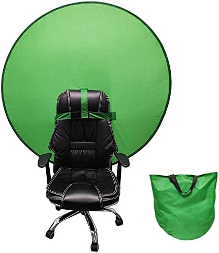 Photo 1 of  Collapsible Green Background for Video Chats, Zoom, Skype, Video, Photo, Single-Side Chromakey Green Screen for Chair
Brand: Camola