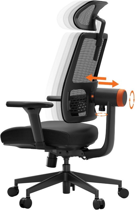 Photo 1 of Newtral Ergonomic Office Chair, Home Office Desk Chair with Adaptive Lumbar Support, 4D Armrest, Adjustable Headrest, Mesh Back, Tilt Lock
