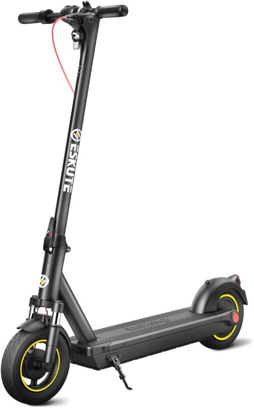 Photo 1 of ESKUTE ES MAX Electric Scooter for Adults, 10'' Solid Tires, 35Miles Range, 18.6MPH, 450W Motor Commuter Electric Scooter with Dual Brakes & Front Suspension
