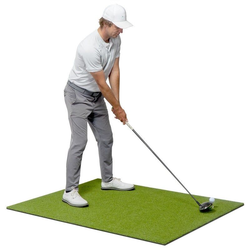 Photo 1 of GoSports Golf Hitting Mat | 5x4 Artificial Turf Mat for Indoor/Outdoor Practice | Includes 3 Rubber Tees
