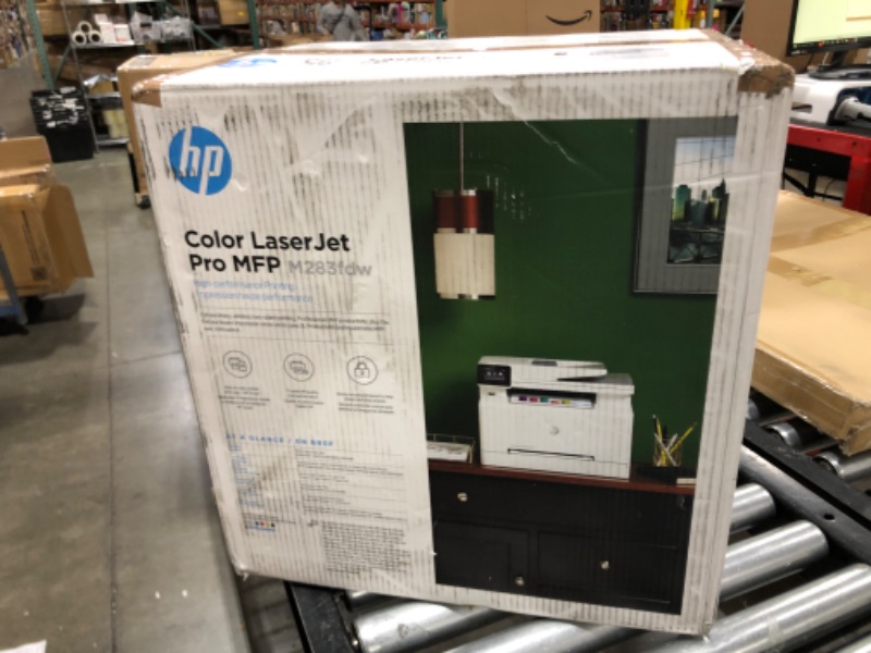 Photo 2 of HP Color LaserJet Pro M283fdw Wireless All-in-One Laser Printer, Remote Mobile Print, Scan & Copy, Duplex Printing, Works with Alexa (7KW75A)