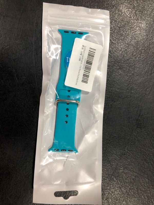 Photo 1 of Sport Band Compatible with Apple Watch Bands 49mm 45mm 44mm 42mm 41mm 40mm 38mm, Soft Silicone Wristband Replacement Strap with Classic Clasp for iWatch Series 9 Ultra SE 8 7 6 5 4 3 2 1 for Women Men
