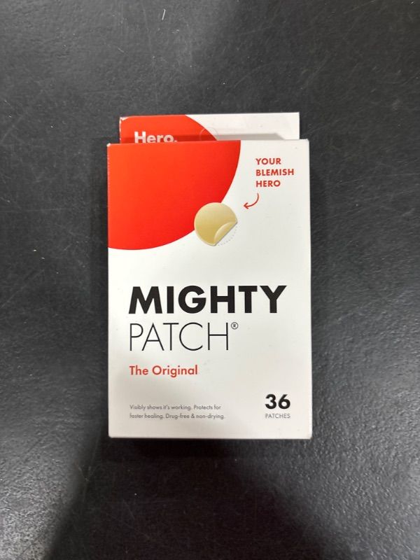 Photo 2 of Mighty Patch Original from Hero Cosmetics - Hydrocolloid Acne Pimple Patch for Covering Zits and Blemishes, Spot Stickers for Face and Skin, Vegan-friendly and Not Tested on Animals (36 Count)