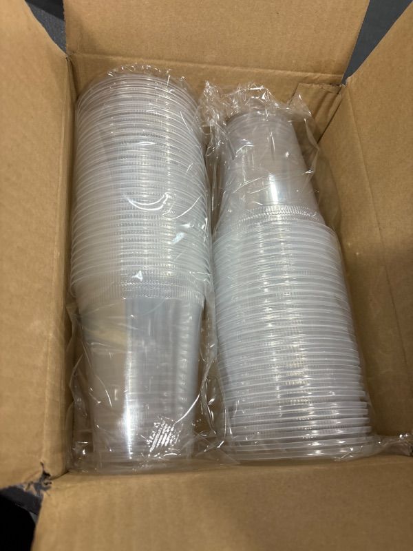 Photo 2 of Comfy Package [240 Count - 12 oz.] Clear Disposable Plastic Cups - Cold Party Drinking Cups