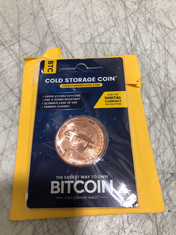 Photo 1 of Bitcoin Cold Storage Wallet-Crypto Wallet -Crypto Hardware Wallet for Securely Storing Crypto Offline-Un-hackable and Fire-Resistant Storage Device-1 Ounce 999 Pure Copper Bitcoin Coin