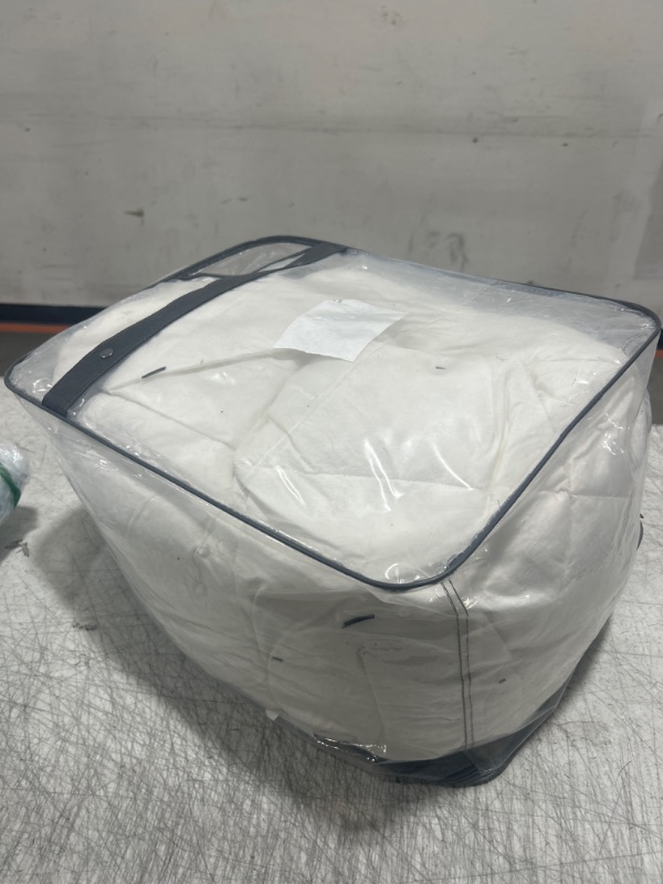 Photo 1 of CYMULA Feather Down Comforter Queen Size - All Season Duvet Insert with Luxurious Down Fill - 8 Corner Tabs and Machine Washable with 100% Cotton Cover - White 90 x 90 Inch
