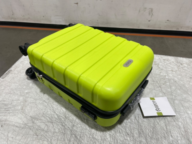 Photo 2 of AnyZip Luggage PC ABS Hardside Lightweight Suitcase with 4 Universal Wheels TSA Lock Checked-Medium 24 Inch Apple Green
