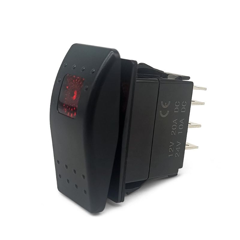 Photo 1 of TWDRET 308-1062 Rocker Switch Compatible with Onan for Cummins Generator, 5 Pin ON)-Off-(ON) Remote Start Switch with Indicator Light
