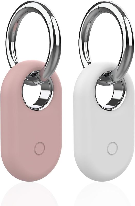 Photo 1 of 2Pack Smarttag2 Holder and Smarttag2 Keychain,Soft and Shockproof Silicone Smarttag2 Case for Samsung Galaxy SmartTag2,Comes with Ring Metal Snap Keyring for Luggage,Keys,Pets,Kids Bag
