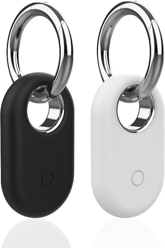 Photo 1 of 2Pack Smarttag2 Holder and Smarttag2 Keychain,Soft and Shockproof Silicone Smarttag2 Case for Samsung Galaxy SmartTag2,Comes with Ring Metal Snap Keyring for Luggage,Keys,Pets,Kids Bag
