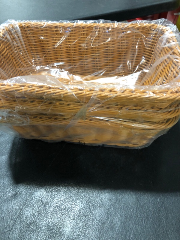 Photo 1 of 3pc Wood Basket. 