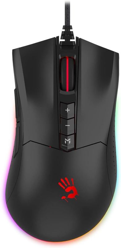 Photo 1 of Bloody ES9Pro FPS RGB Gaming Mouse, PMW3327 Chip, 6200 CPI, 2000Hz Report Rate, 220 IPS, 4M Onboard Memory, Fully Programmable with Advanced Preset Macros
