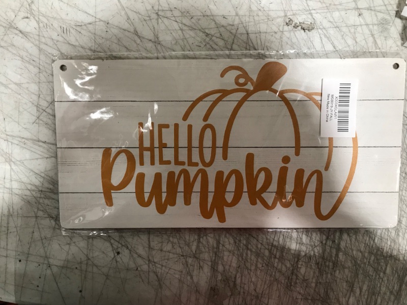 Photo 1 of Hello Pumpkin sign 