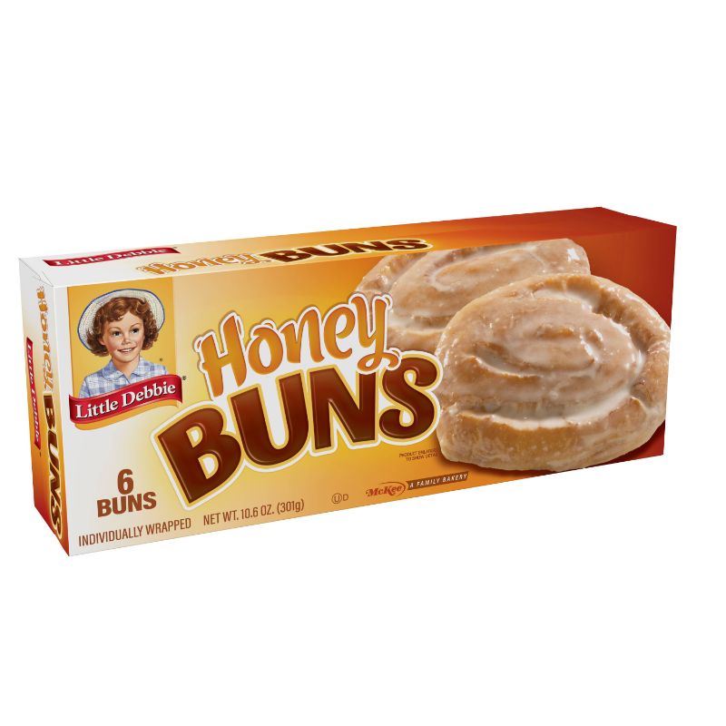 Photo 1 of Little Debbie Honey Buns, 6 Individually Wrapped Breakfast Pastries 