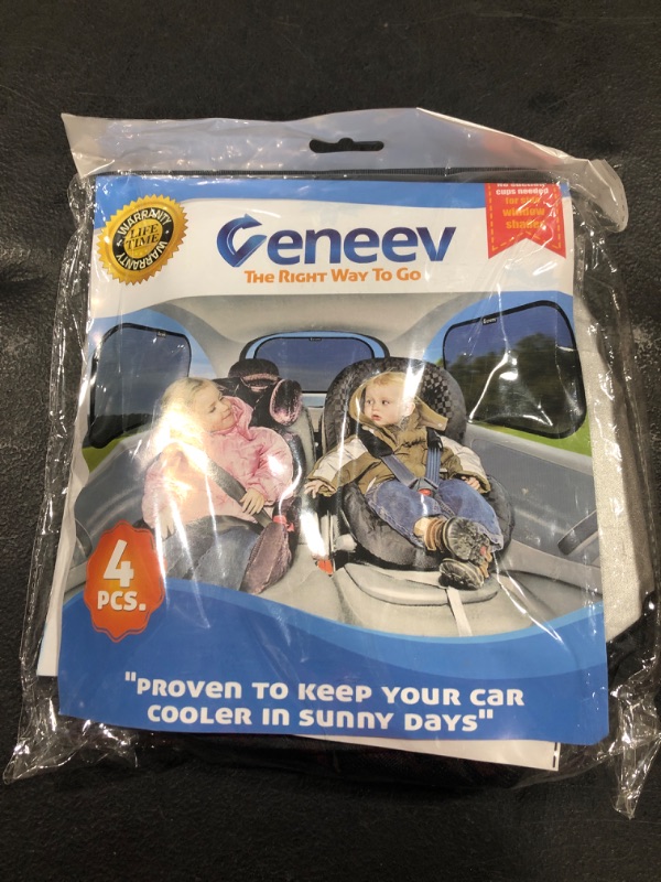 Photo 1 of Car Sun Shades for Side and Rear Window (4 Pack) - Car Sunshade Protector - Protect your kids and pets in the back seat from sun glare and heat. Blocks over 98% of harmful UV Rays - Easy to Install,