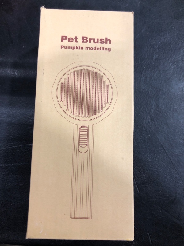 Photo 2 of Cat Brush Dog Brush with Release Button for Shedding, Self Cleaning Cat Comb Hair Brush for Indoor Cats, Dog Deshedding Brush Grooming Kit, Pet Supplies Hair Remover Tool