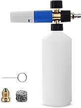 Photo 2 of Foam Cannon Soap, Pressure Washers Foam Cannon with 1/4 Inch Quick Connect,Dual Adjustable Nozzle Snow Wash Cannon with Bottle, Professional Car Foam Cannon Fits Most Pressure Washing(1 L,4000 PSI)