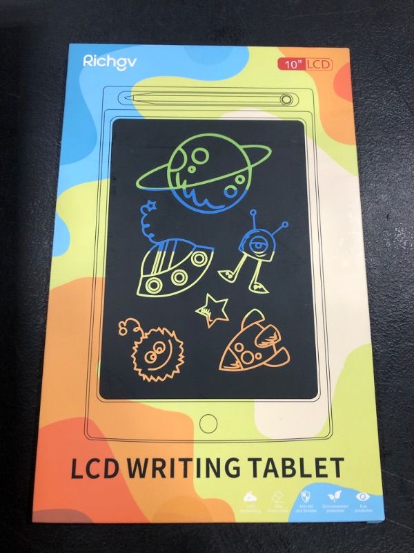 Photo 1 of LCD Writing Tablet for Kids 10 Inch, Toddler Girl Toys Richgv Writing Tablet for Kids Drawing Tablets Doodle Board Road Trip Essentials Kids First Birthday Gifts for Girls 3 4 5 6 7 8 9 Year Old
