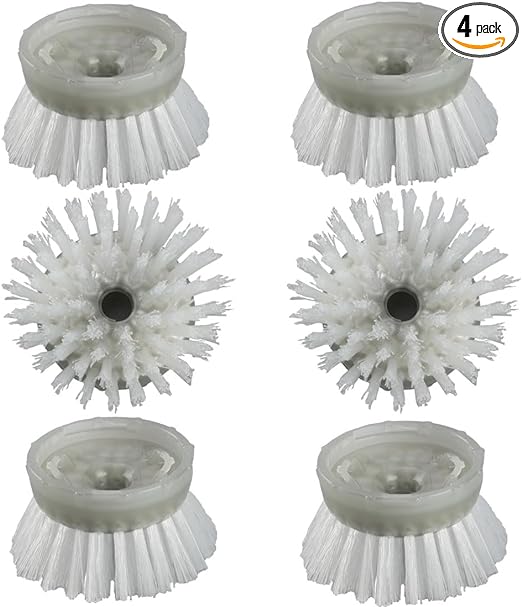 Photo 1 of NICOFPHY Dish Brush Head Replacement Compatible with OXO Steel Soap Dispensing Dish Brush, 6 Pack Palm Brush Refill, Dish Scrub Brush Heads, Scrubber Brush Replace Refills for Home Kitchen 