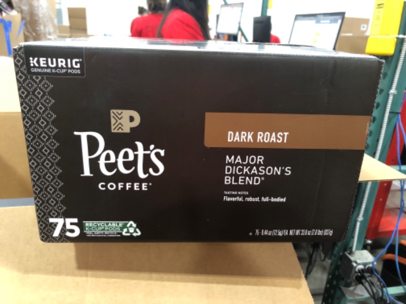 Photo 2 of EXP 02/09/2025 Peet's Coffee Major Dickason's Blend, Dark Roast K-Cup Pods - 75 ct