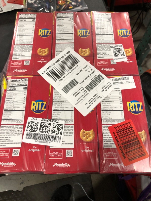 Photo 2 of EXP 10/31/2024 RITZ Original Crackers, Family Size, 20.5 oz Original Flavor 1.28 Pound (Pack of 6)
