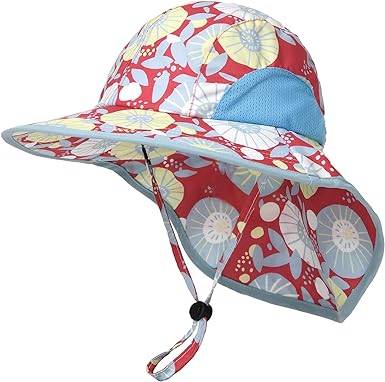 Photo 1 of Camptrace Toddler Kids Sun Hat UPF 50+ for Boys Girls Beach Fishing Safari Hats with Neck Flap Sun Protection
