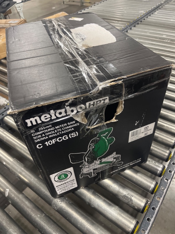 View 5 of Metabo HPT Compound 10" Miter Saw with 10-Inch Fine Finish Blade w/ 10-Inch VPR Fine Finish Blade