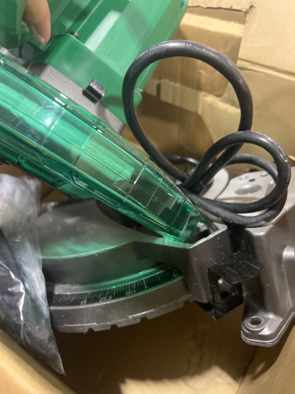 View 3 of Metabo HPT Compound 10" Miter Saw with 10-Inch Fine Finish Blade w/ 10-Inch VPR Fine Finish Blade