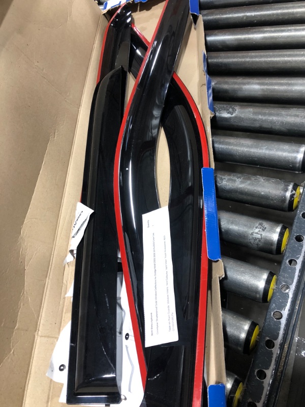 Photo 1 of Goodyear Shatterproof Side Window Deflectors for Dodge RAM 2500 3500 2019-2024 Crew Cab, Tape-on Rain Guards, Window Visors, Vent Deflector, Vent Visor, Truck Accessories, 4pcs- GY003106LPv For RAM 2500/3500 19-24