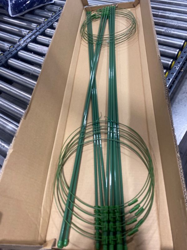 Photo 1 of 4 Pack Tomato Cages for Garden,Garden Stakes for Plants, Plant Cages with 3 Adjustable Rings,Plant Stake for Supporter Climbing Plants(18 inches,Pack of 4) Green (18 inches,Pack of 4)