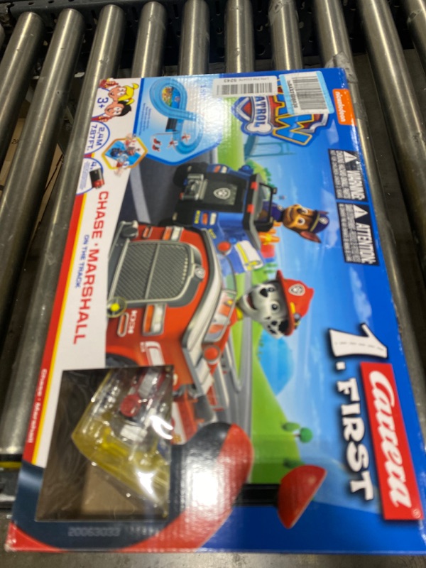 Photo 2 of Carrera First Paw Patrol - Slot Car Race Track - Includes 2 Cars: Chase and Marshall - Battery-Powered Beginner Racing Set for Kids Ages 3 Years and Up, Multi