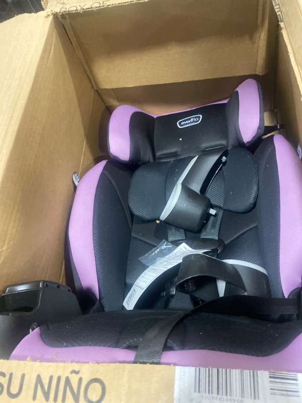 Photo 2 of Evenflo Maestro Sport Convertible Booster Car Seat, Forward Facing, High Back, 5-Point Harness, For Kids 2 to 8 Years Old, Whitney Pink