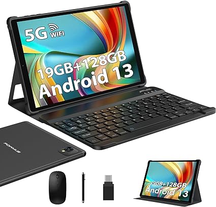 Photo 1 of Android 13 Android Tablet with Keyboard and Mouse - Black
