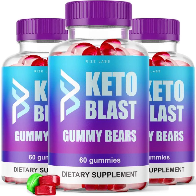 Photo 1 of (3 Pack) Keto Blast ACV Gummy Bears Keto Blast ACV Gummies Advanced Formula (180 Gummies) 