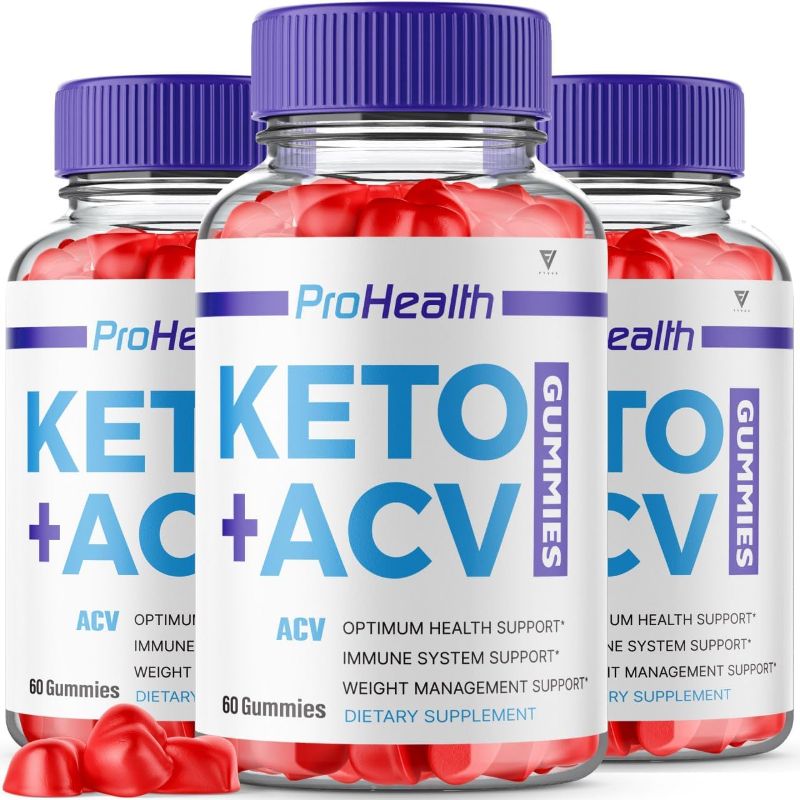 Photo 1 of (3 Pack) Prohealth Keto ACV Gummies, Pro Health Keto Plus ACV Gummies Advanced Weight Loss, Prohealth Keto + ACV Gummies Apple Cider Vinegar Supplement with Folate (180 Gummies) 