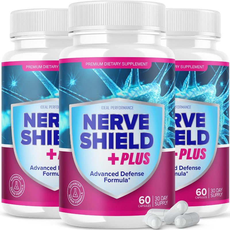 Photo 1 of (5 Pack) Nerve Shield Plus Pills Original Supplement Advanced Nerve Formula (300Capsules) 