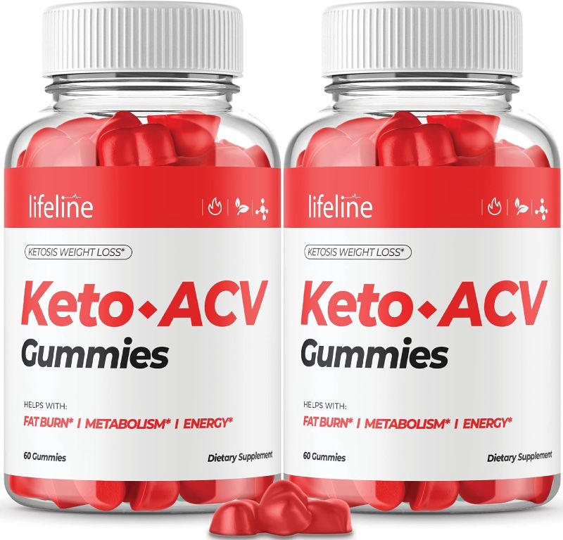 Photo 1 of (2 Pack) Lifeline Keto ACV Gummies - Official Formula, Vegan Life Line Keto Plus ACV Gummies Lifeline Keto ATV Gummies Reviews with Apple Cider Vinegar, Vitamin B12, Beet Root (120 Gummies) 